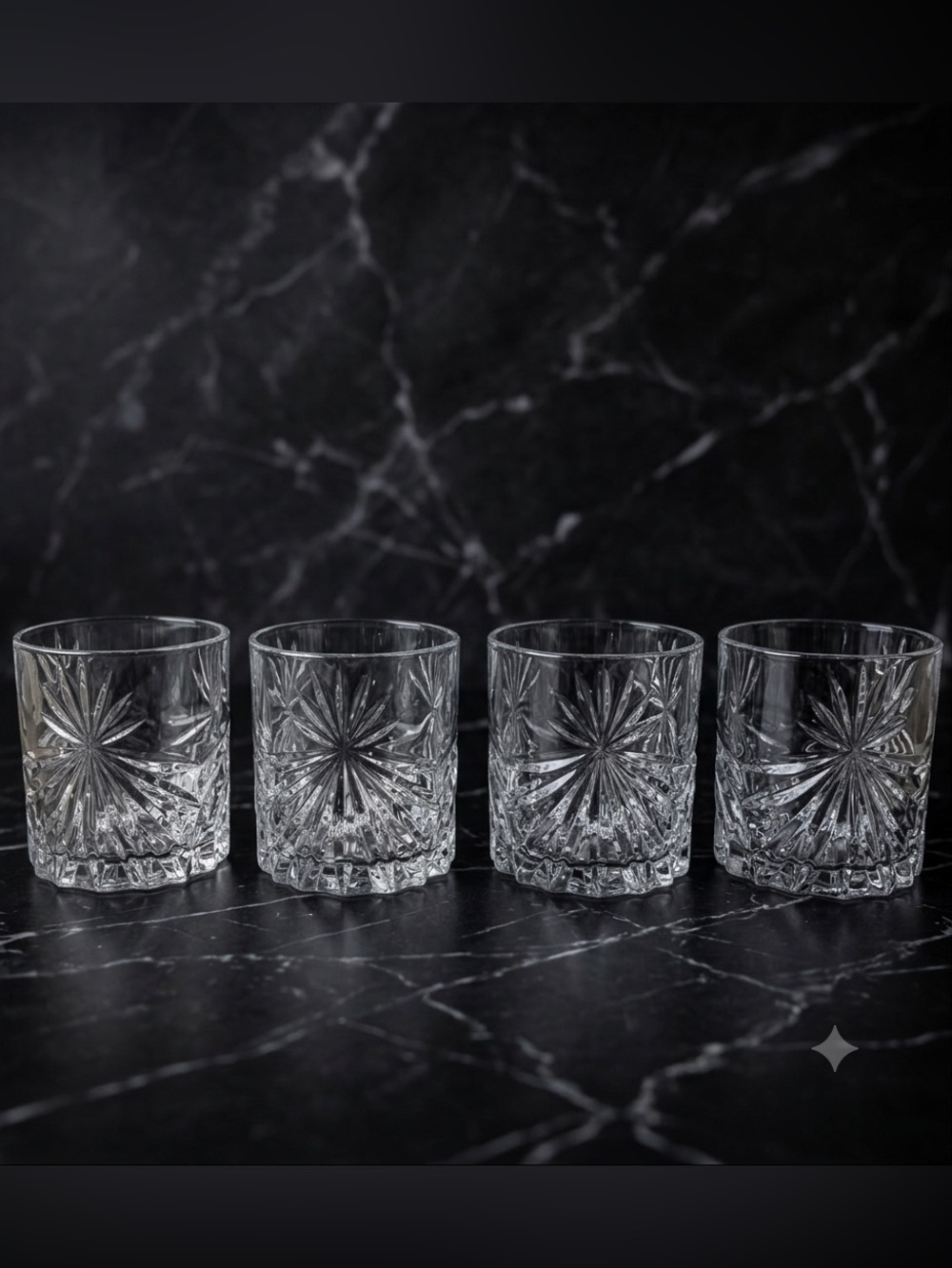 RCR Royal Crystal Rock Oasis Bicchieri Acqua 3.5” DOF Tumbler - Set of 4 MINT
